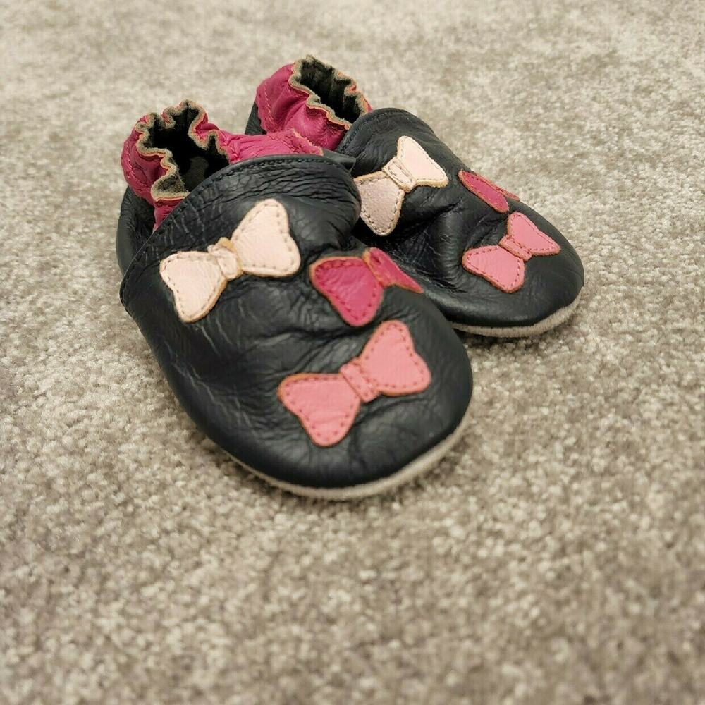 Tickle Toes Leather Baby Shoes Sz L (12-18M)